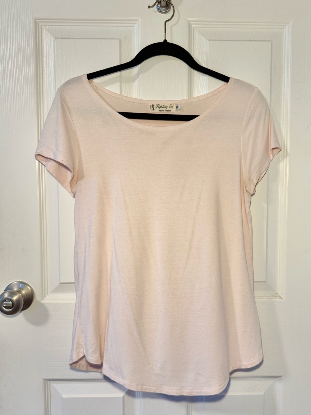FIGHTING EEL: Light Pink Top